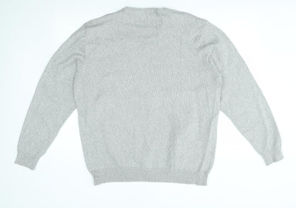 capsule Mens Grey   Pullover Jumper Size 2XL