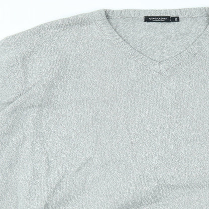 capsule Mens Grey   Pullover Jumper Size 2XL