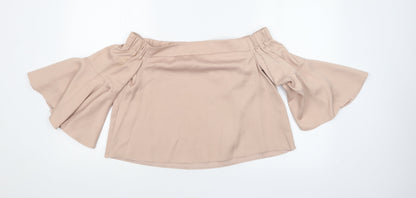 Womens UK Size 10 Topshop Pink Basic T-Shirt