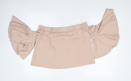 Womens UK Size 10 Topshop Pink Basic T-Shirt