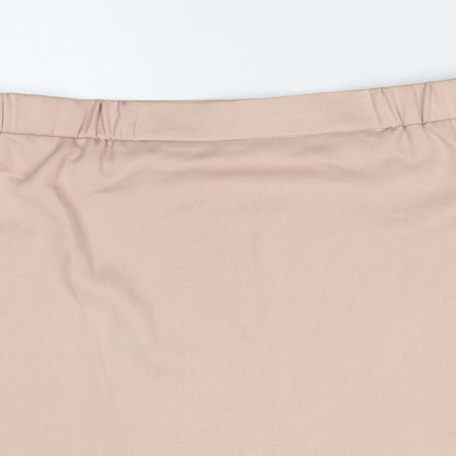 Womens UK Size 10 Topshop Pink Basic T-Shirt