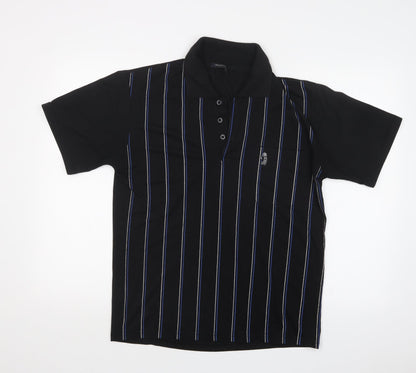 Mundo Mens Multicoloured Striped   Polo Size M