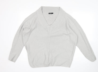 Boohoo Womens Grey   Pullover Jumper Size 18