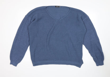 Boohoo Womens Blue   Pullover Jumper Size 18