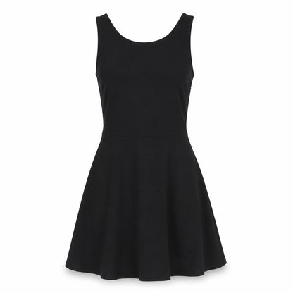 Front view of Lulus women’s black mini, size S