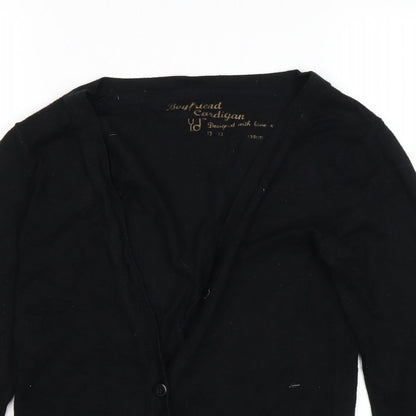 Y.D Girls Black   Cardigan Jumper Size 12-13 Years