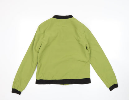 Womens UK Size 8 RESERVED Green Bomber Jacket