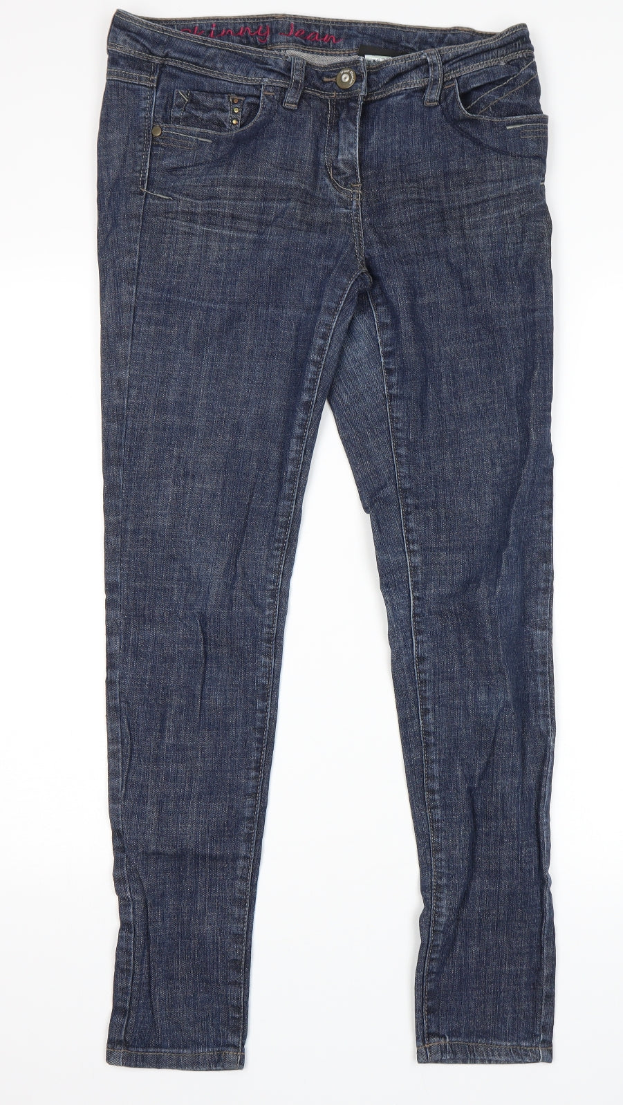 NEXT Womens Blue   Skinny Jeans Size 10 L30 in