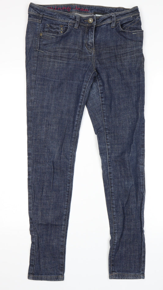 NEXT Womens Blue   Skinny Jeans Size 10 L30 in