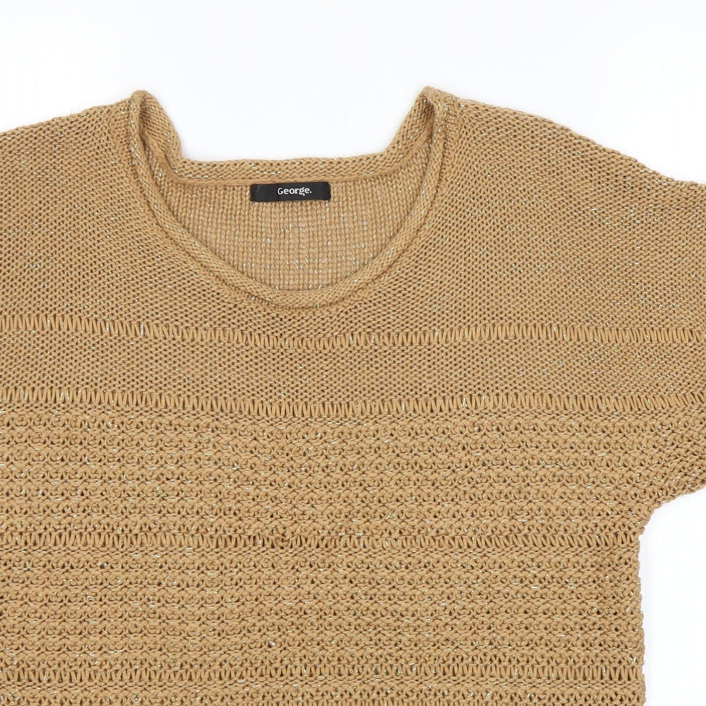George Womens Brown   Pullover Jumper Size 8