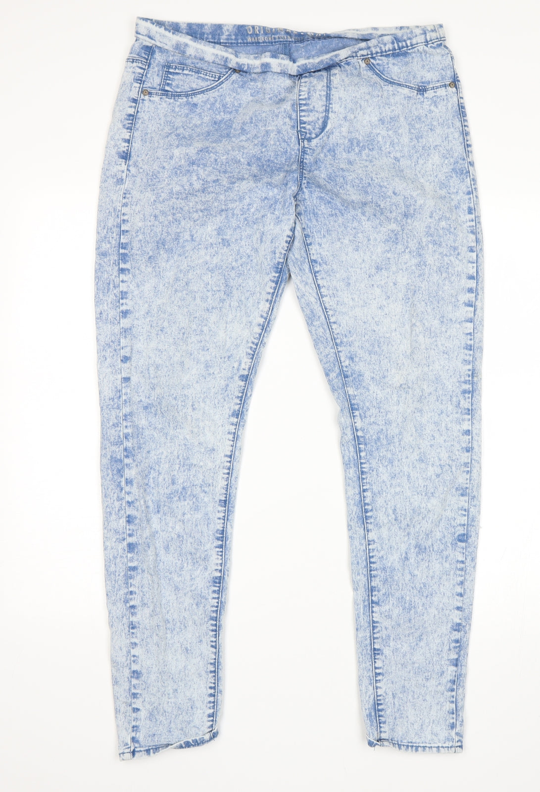 Womens UK Size 14 Preworn Regular Fit Jegging Blue Jeans