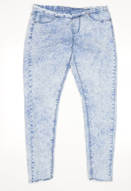 Womens UK Size 14 Preworn Regular Fit Jegging Blue Jeans