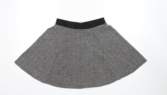 H&M Womens Grey   Skater Skirt Size S