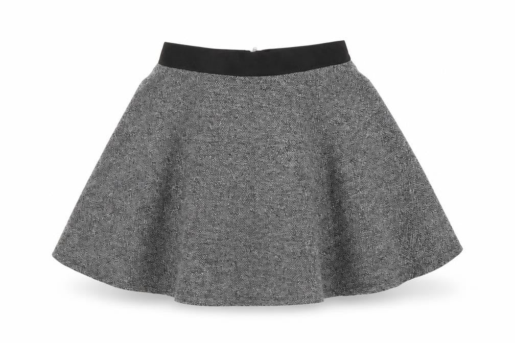 H&M Womens Grey   Skater Skirt Size S