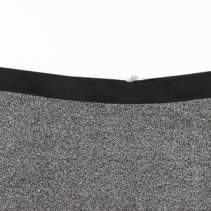H&M Womens Grey   Skater Skirt Size S