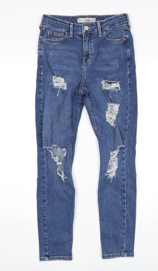 Topshop Womens Blue   Skinny Jeans Size 26 L30 in