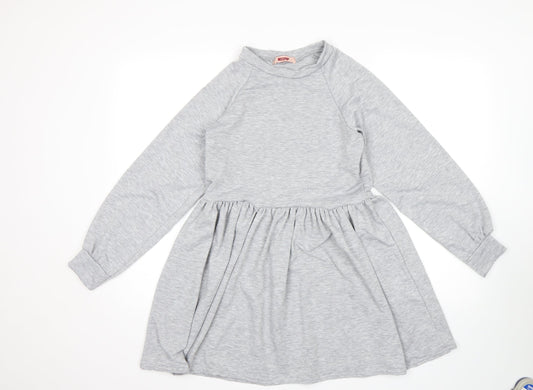 Misspap Womens Grey   Fit & Flare  Size 8