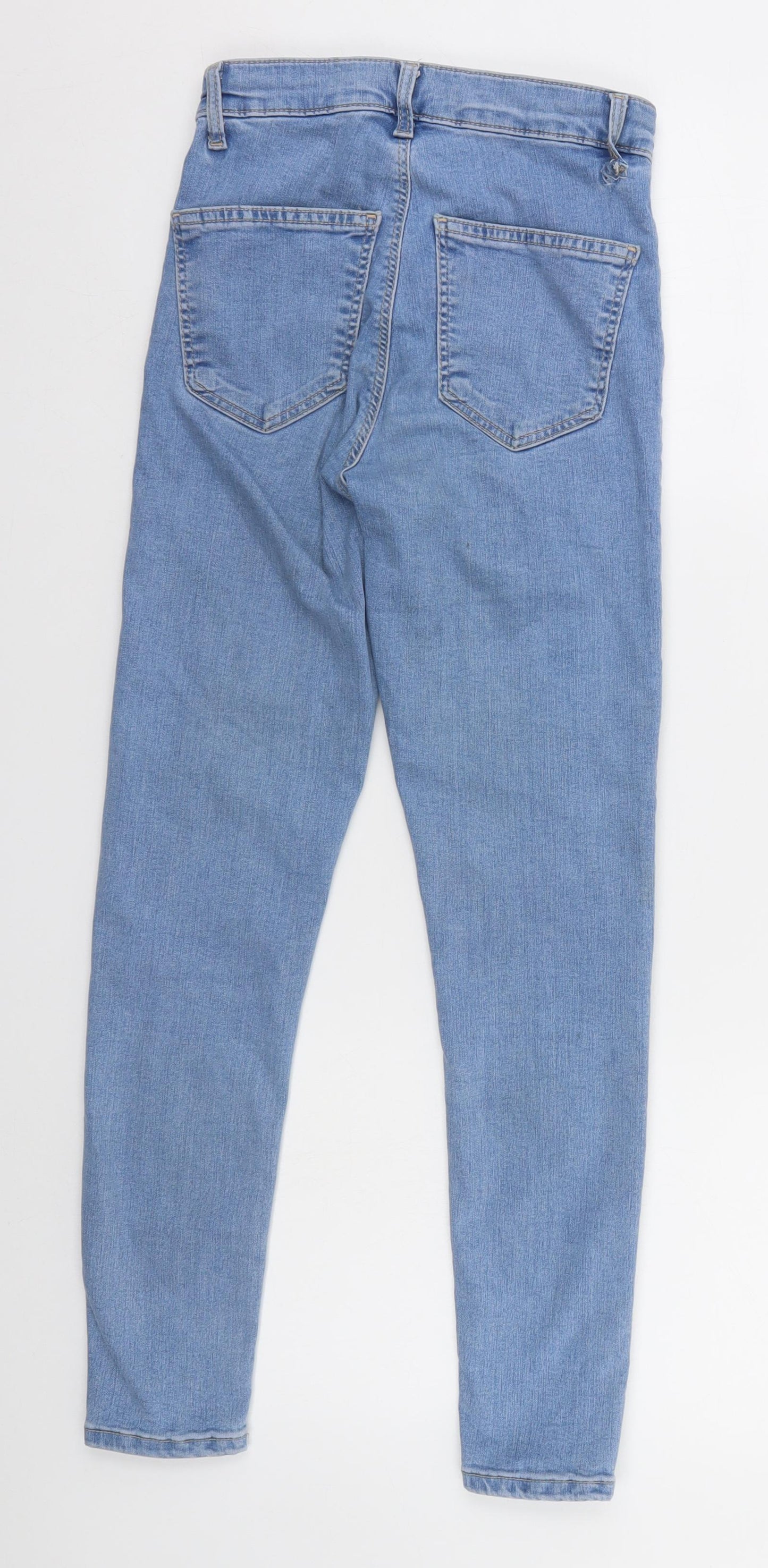 Topshop Womens Beige   Straight Jeans Size 25 in L25 in