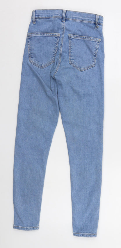 Topshop Womens Beige   Straight Jeans Size 25 in L25 in