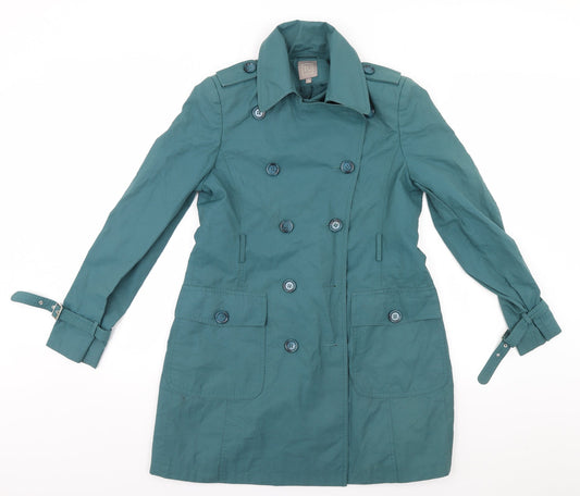 TU Womens Grey   Overcoat Coat Size 10