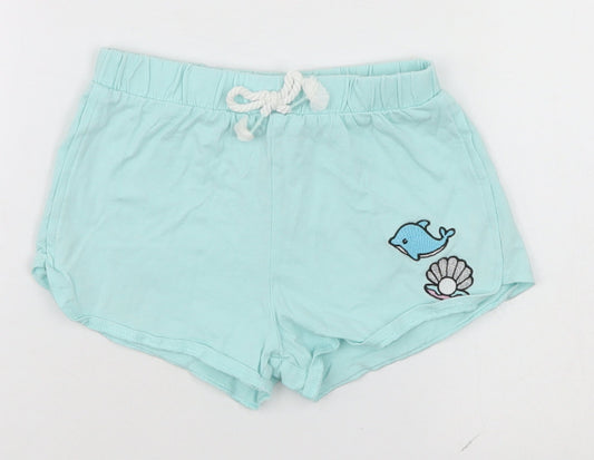TU Boys Green   Sweat Shorts Size 6 Years - Dolphin