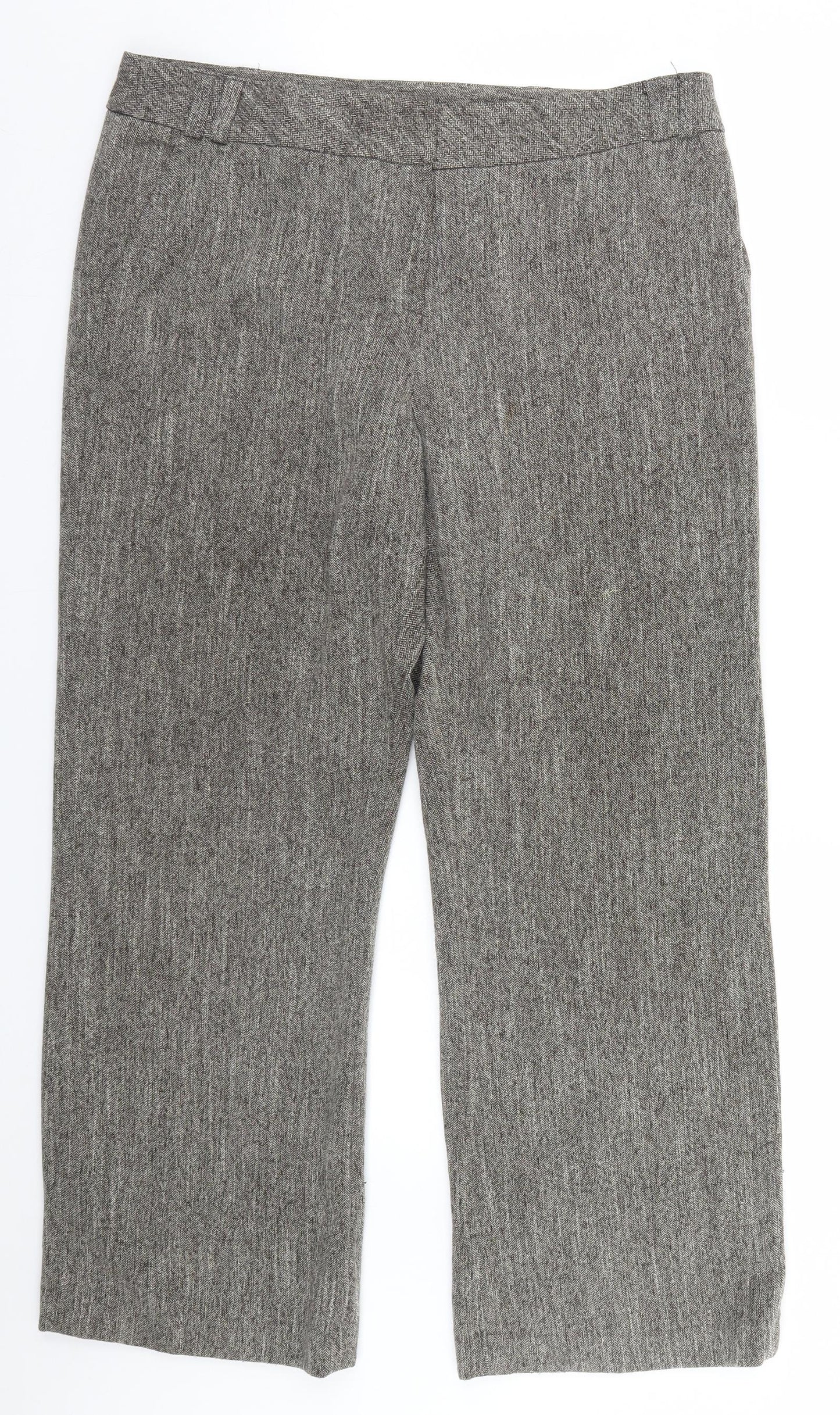 Womens UK Size 16 BHS Regular Fit  Brown Trousers