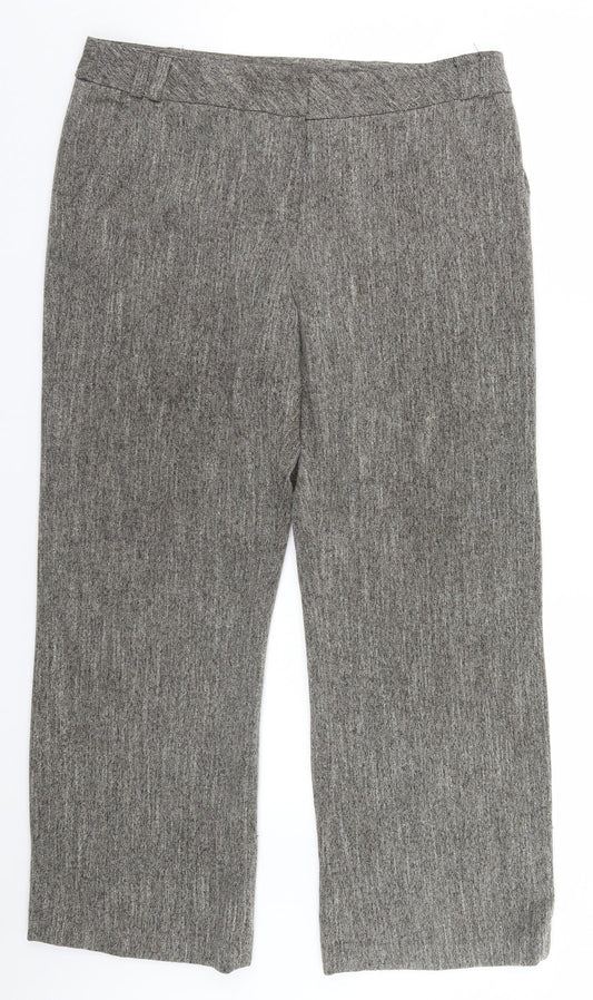 Womens UK Size 16 BHS Regular Fit  Brown Trousers