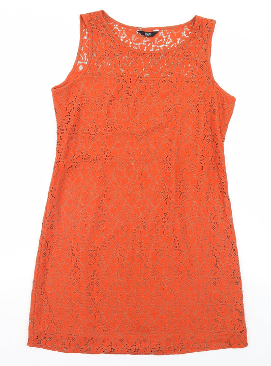 F&F Womens Orange   Basic Tank Size 12