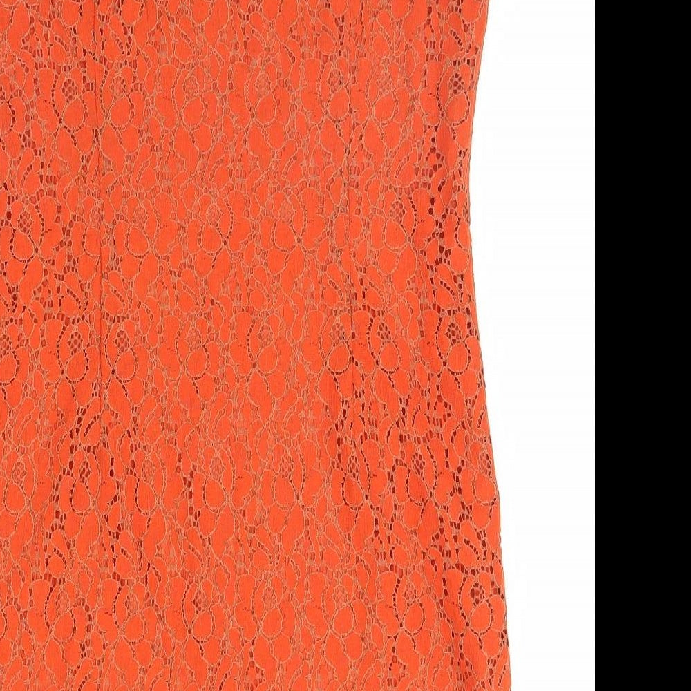 F&F Womens Orange   Basic Tank Size 12