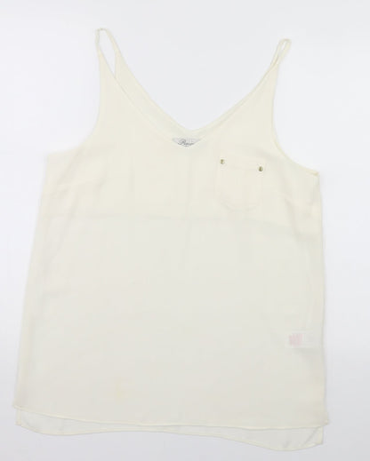 Womens UK Size 12 Peacocks Ivory Basic Blouse