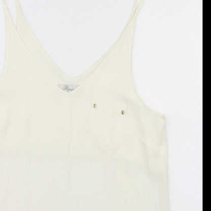 Womens UK Size 12 Peacocks Ivory Basic Blouse