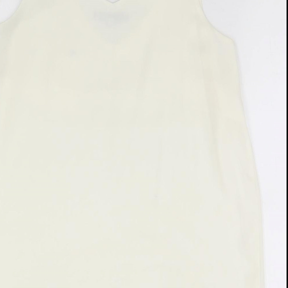 Womens UK Size 12 Peacocks Ivory Basic Blouse