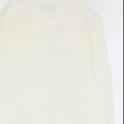Womens UK Size 12 Peacocks Ivory Basic Blouse