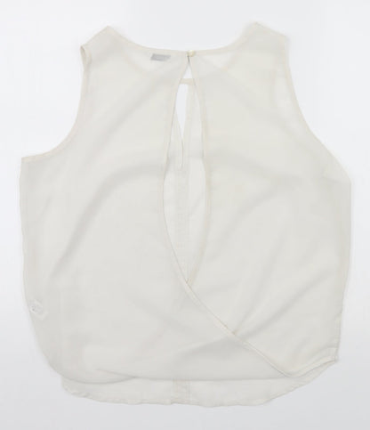 George Womens White   Basic Blouse Size 14