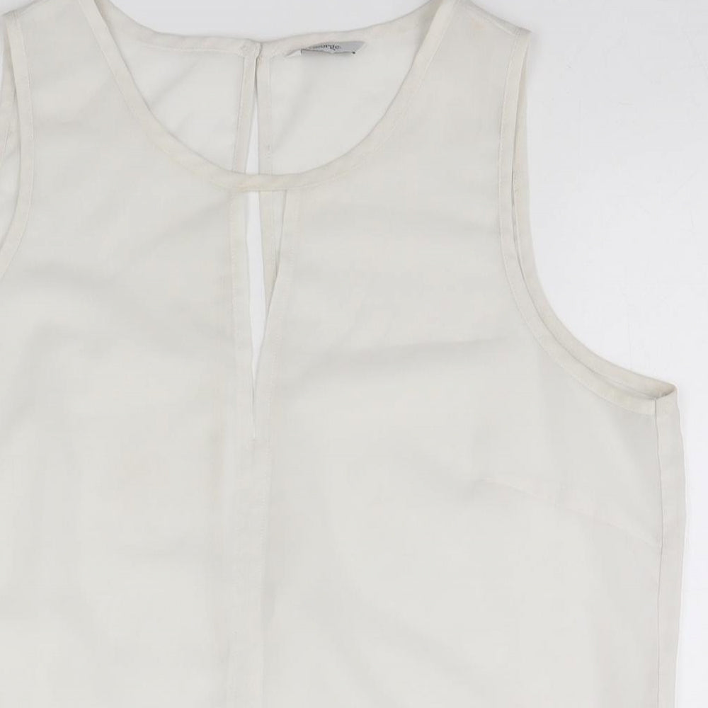 George Womens White   Basic Blouse Size 14