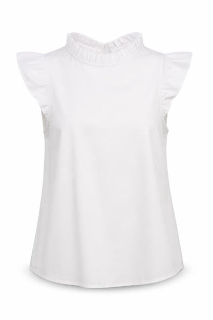 Womens UK Size 6 Newlook White Basic Blouse