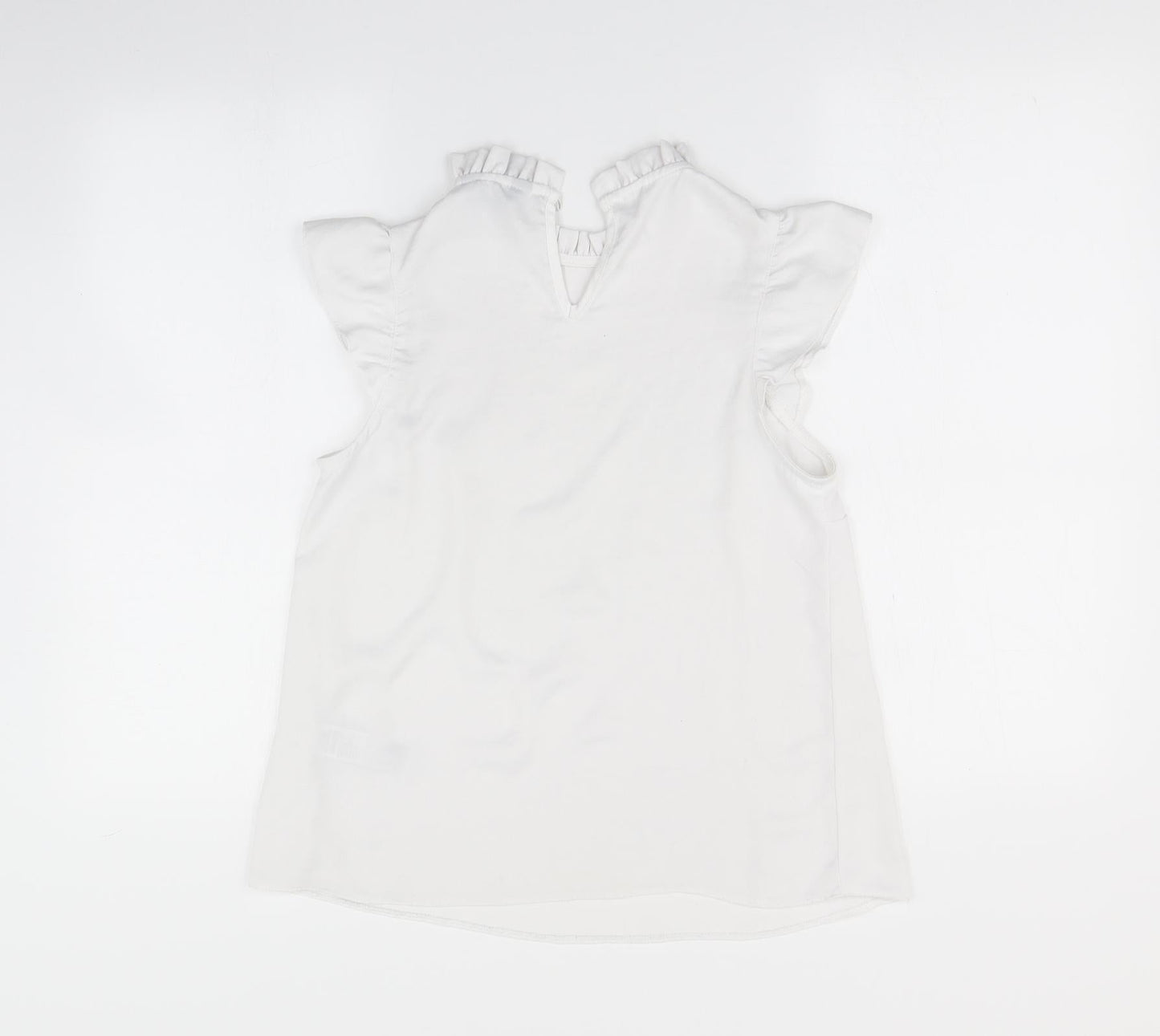 Womens UK Size 6 Newlook White Basic Blouse