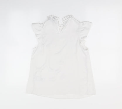 Womens UK Size 6 Newlook White Basic Blouse