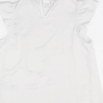 Womens UK Size 6 Newlook White Basic Blouse