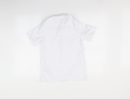 Marks and Spencer Boys White   Basic Button-Up Size 9 Years