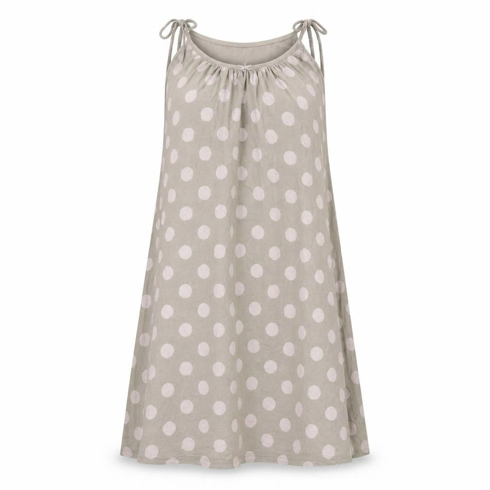 Front view of mamas and papaas women’s multicoloured polka dot a-line, size UK 8