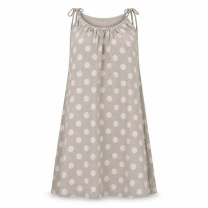 Front view of mamas and papaas women’s multicoloured polka dot a-line, size UK 8