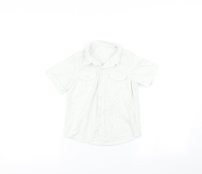 Mothercare Boys Blue Geometric  Basic Button-Up Size 3-4 Years