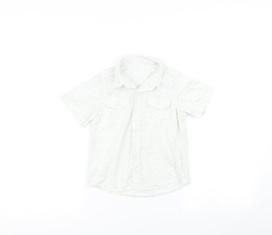 Mothercare Boys Blue Geometric  Basic Button-Up Size 3-4 Years