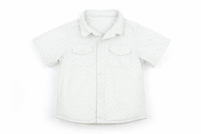 Mothercare Boys Blue Geometric  Basic Button-Up Size 3-4 Years