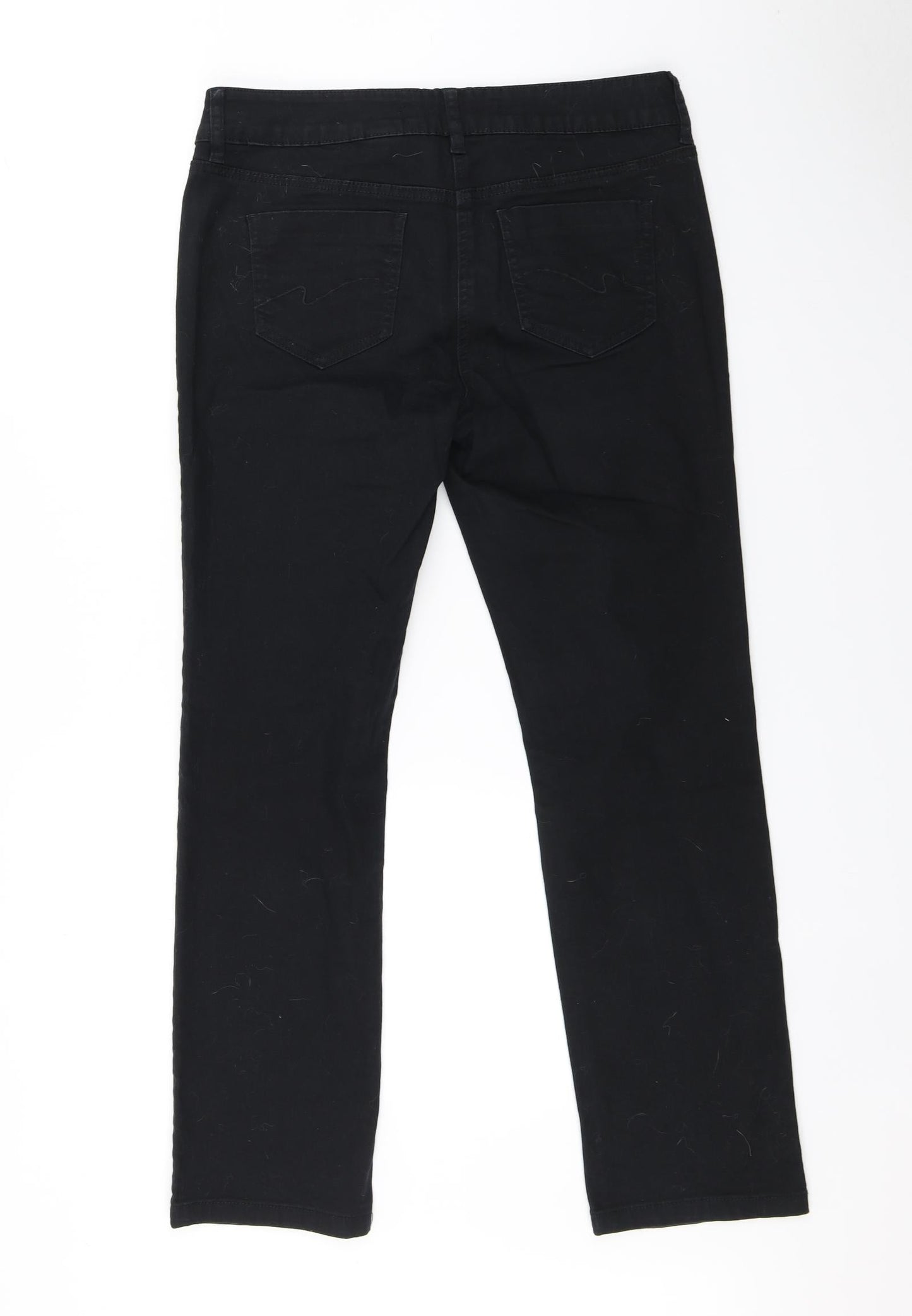 NEXT Womens Black   Straight Jeans Size 4 L29 in