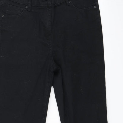 NEXT Womens Black   Straight Jeans Size 4 L29 in