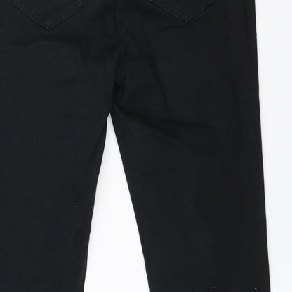 NEXT Womens Black   Straight Jeans Size 4 L29 in