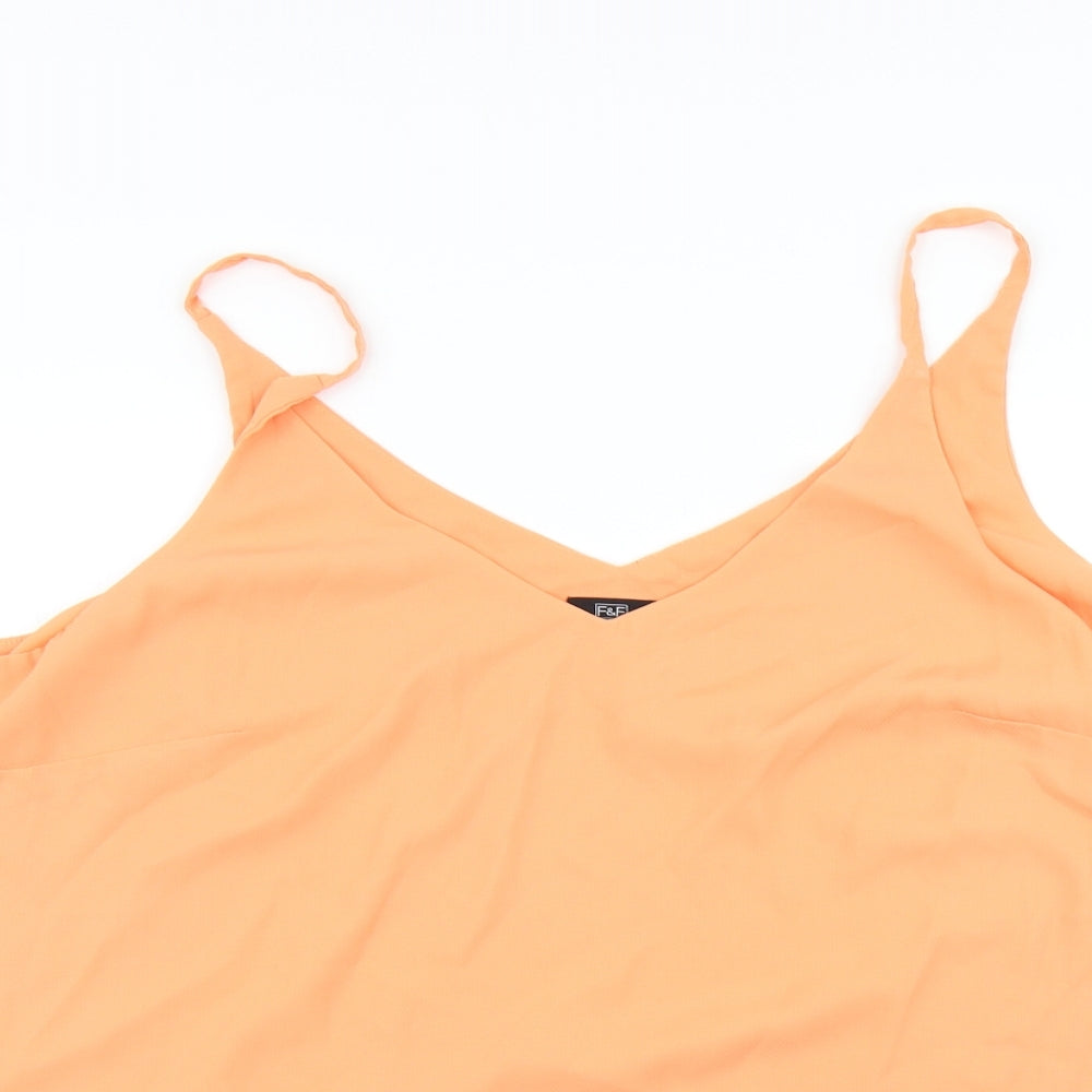 F&F Womens Orange   Camisole Tank Size 22
