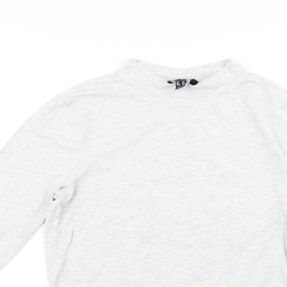 Womens UK Size 16 New Look Grey Basic T-Shirt